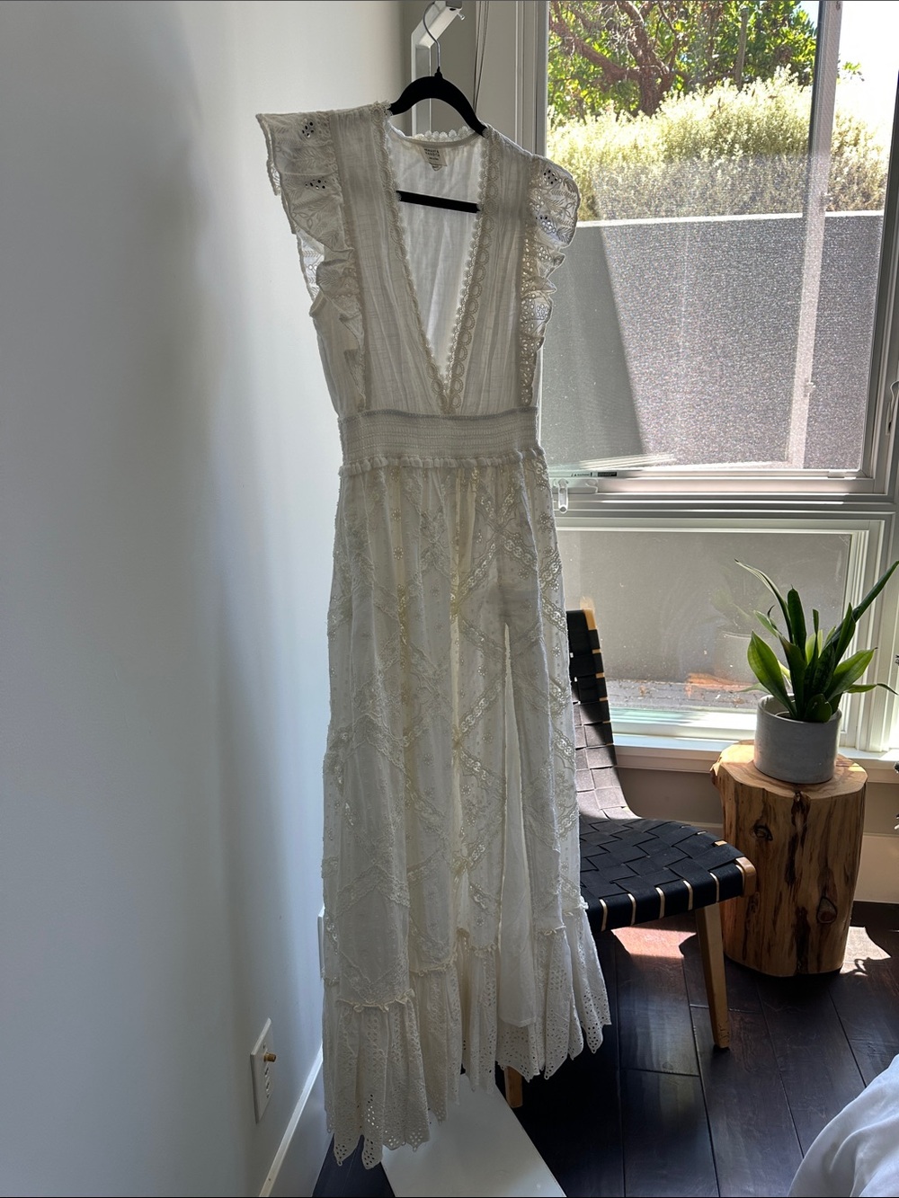 Hemant & Nandita Eyelet Maxi Dress Size M - Picture 5 of 11